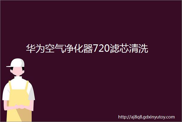 华为空气净化器720滤芯清洗